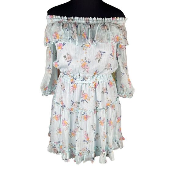 Anthropologie Shoshanna mint multi Bethea Silk Striped Party Dress 6 $398 - Picture 3 of 9